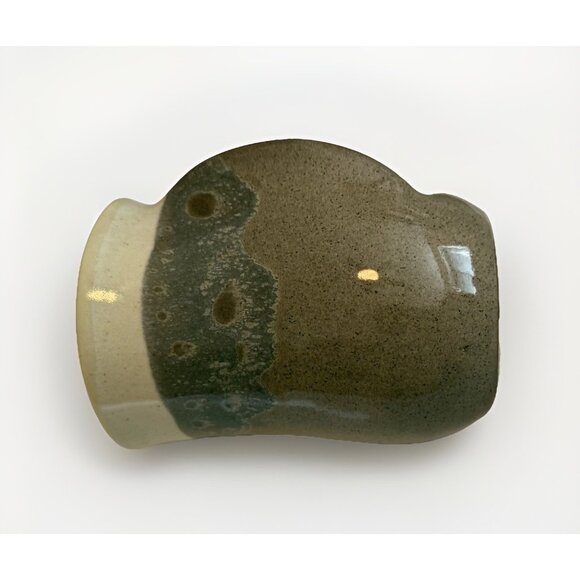 Stoneware Hand Warming Mug 14 oz Desert Sand Clay In Motion Neher 2022 Left Hand - Picture 15 of 16